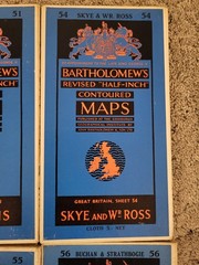 JOBLOT of 4 MAPS. SCOTLAND 51, 54,55 &56. Vintage.