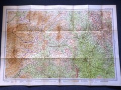 Bartholomew’s Cloth Map Sheet 18 – VALE OF SEVERN – Late 1930s – Good Condition