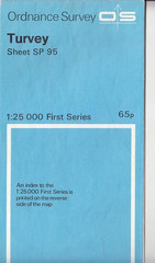 Ordnance Survey 1:25,000 First Series Map Sheet SP 95 Turvey