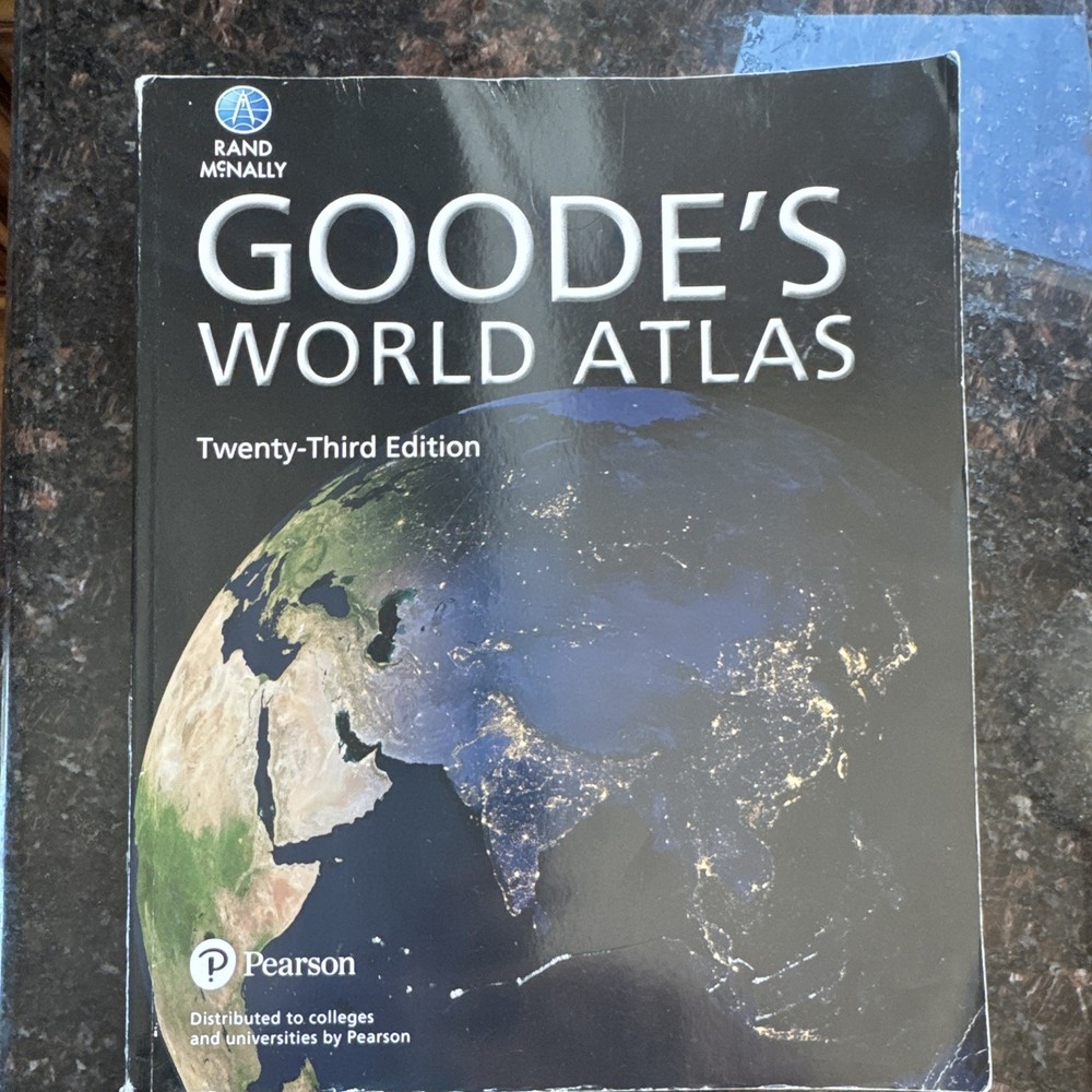 Rand McNally Goode’s World Atlas 23rd Ed Paperback 2017 Christopher Sutton