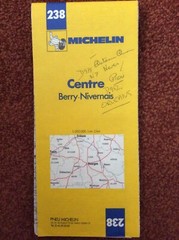 Michelin Map 238 Centre Berry – Nivernais 1:200,000 1 cm to 2 km 1985, List 232