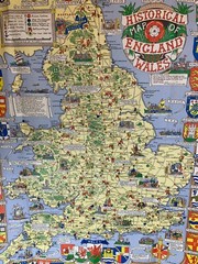 Map of England and Wales, Verso Scotland, John Bartholomew 1971 VGC