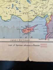 The Daily Telegraph War Map Of The Russian Front No. 6 Revised Edition