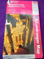 Yeovil & Frome – OS map sheet 183 – Ordnance Survey Landranger 2cm to 1km