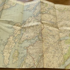 Ordnance Survey One Inch Paper Map Seventh Series Sheet 52 : Loch Awe – 1956