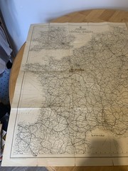 Vintage Autocheques Road Map Of Central Europe Pre Decimal Folding Motor Map