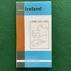 Ordnance Survey General Map Ireland 1:575000 1 Inch: 9 Miles 1985