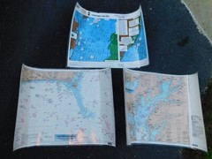 Vintage 1990’s Captain Segull’s Maps Cape May Chesapeake Bay & North Carolina