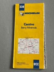 Michelin Map, No 238, of Centre Berry-Nivernais, France