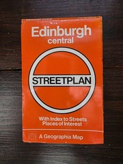 Edinburgh central Streetplan with places of interest Geographia map