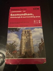 Saxmundham Aldenurgh & Southwold No 156 OS Landranger Map Free Postage
