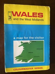 Vintage Map 3 WALES And The West Midlands From Colourmaster