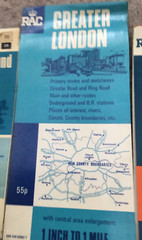 Vintage Collection of ELEVEN RAC Maps, inc TOURING. FOLD OUT MAP