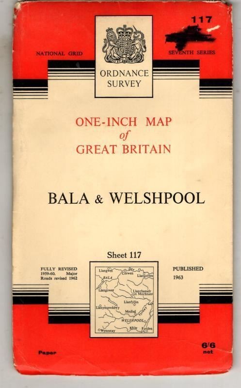 National Grid Seventh Series Sheet 117 Bala & Welshpool : Ordnance Survey