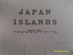 Antique Map. JAPAN ISLANDS. c1900. VG.