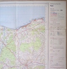 Ordnance Survey First Series Map, Sheet 28: Elgin (1976).