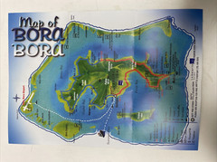 Lot 2 Map of Bora Bora Tahiti Tourist Map Guide