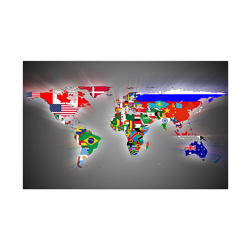World Map Wall Poster Art Print 36″*24″