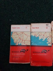 Job Lot Of 4 Ordnance Survey Maps By Bartholomew Half Inch Contoured #63