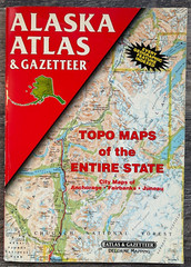 Alaska Atlas & Gazetter 1992 Topo Maps Delorme Mapping b3