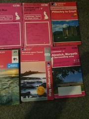 Ten OS Maps Scotland Thurso Assynt Skye Cairngorm Crieff Islay Glasgow Arran Etc