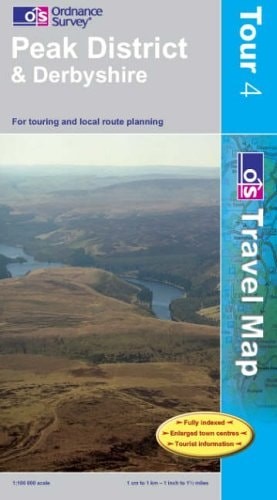 Peak District and Derbyshire: Sheet 4 (OS Travel Map – Tour and Tourist), Ordnan
