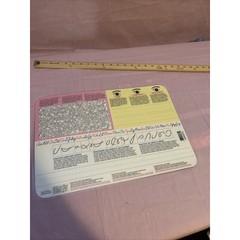 Cursive Alphabet English/Spanish Laminated Placemat Education Homeschool 17×12″