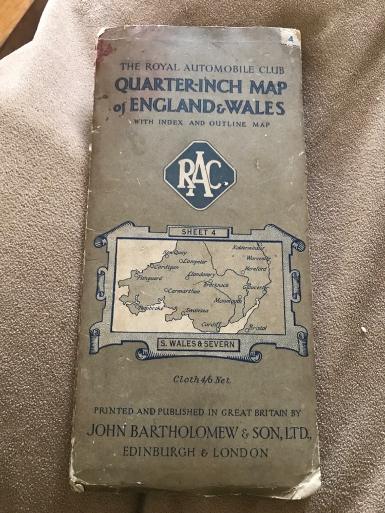 RAC/ BARTHOLOMEWS 1/4 “” South Wales & Severn