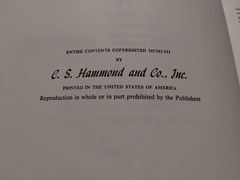 Hammond’s Travel Guide : Pictorial Encyclopedia Scenic North America 1957 VTG HC