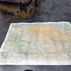 1921 Ordnance Survey One Inch Cloth Tourist Map Of Exmoor Exmoor Forest