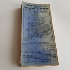 Surrey Bartholomews Ordinance Survey Map foldout Sheet 30 British 1/2″ vintage