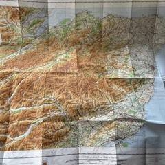 EASTERN HIGHLANDS 1962 Ordnance Survey Quarter Inch Map Sheet 5 colour map