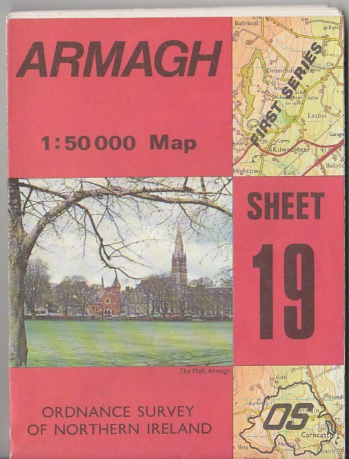 Ordnance Survey of Northern Ireland 1:50,000 Map First Series Sheet 19: Armagh