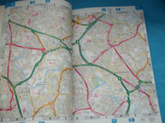 COLLECTION OF A-Z MAP BOOKS LONDON,BRISTOL,BIRMINGHAM,NEWCASTLE UPON TYNE