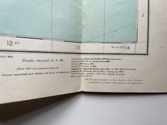 Ordnance Survey Contoured Road Map of Chichester and Worthing. Popular Edition.
