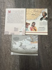 Lot Of 3 National Geographic Inserts Educational Maps, Posters. Pre Owned 71/91