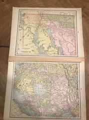1895 Peoples Family Atlas Map of North America