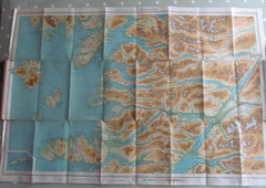 VINTAGE BARTHOLOMEW’S MAP ARISAIG & LOCHABER REVISED HALF-INCH CONTOURED 1947
