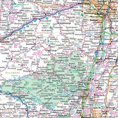 Rand McNally Easy to Fold: New York State Laminated Map 18″ x 17″, Multicolor