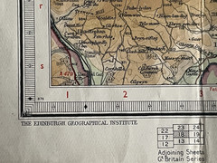 Bartholomew’s Revised Half Inch Contoured Map Vale Of Severn UK Cloth Map