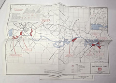 Lot of 9 1985 Tennessee -Tombigbee USACOE Maps Recreational lakes & Bay Springs