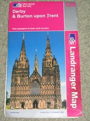 OS Ordnance Survey Landranger Map Sheet 128 Derby & Burton on Trent – 2004