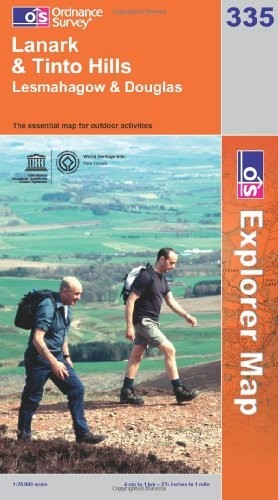 Lanark and Tinto Hills: No. 335 (OS Expl… by Ordnance Survey Sheet map, folded
