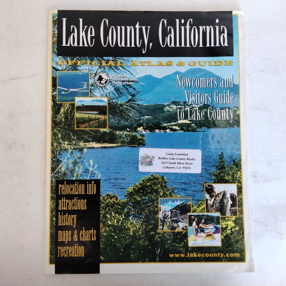 Lake County California Official Atlas And Guide Newcomers And Visitors Guid