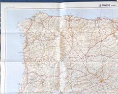 Bartholomew Euro Map – Spain & Portugal Scale – 1: 1,250,000 (1982).