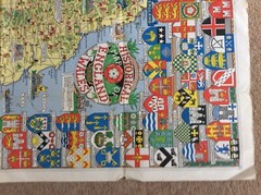 Retro Shell Historical Map Of England & Wales – 1971