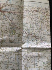 MAP – Ordnance Survey 2cm-1km ’87 Landranger#128 Derby Burton upon Trent (8674