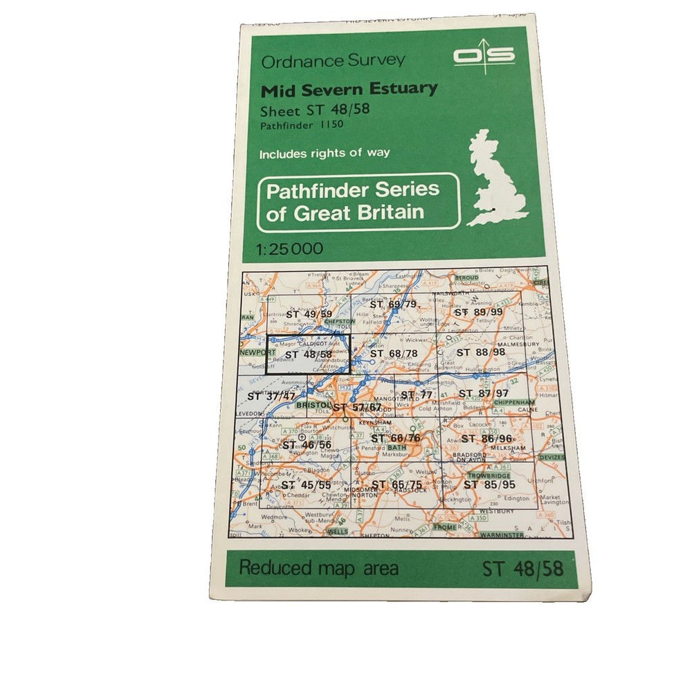 1979 Mid Severn Estuary Ordnance Survey Pathfinder Series 48/58