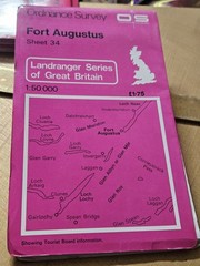Ordnance Survey. Fort Augustus. Sheet 34. Landranger Series. Map. 1:50 1980