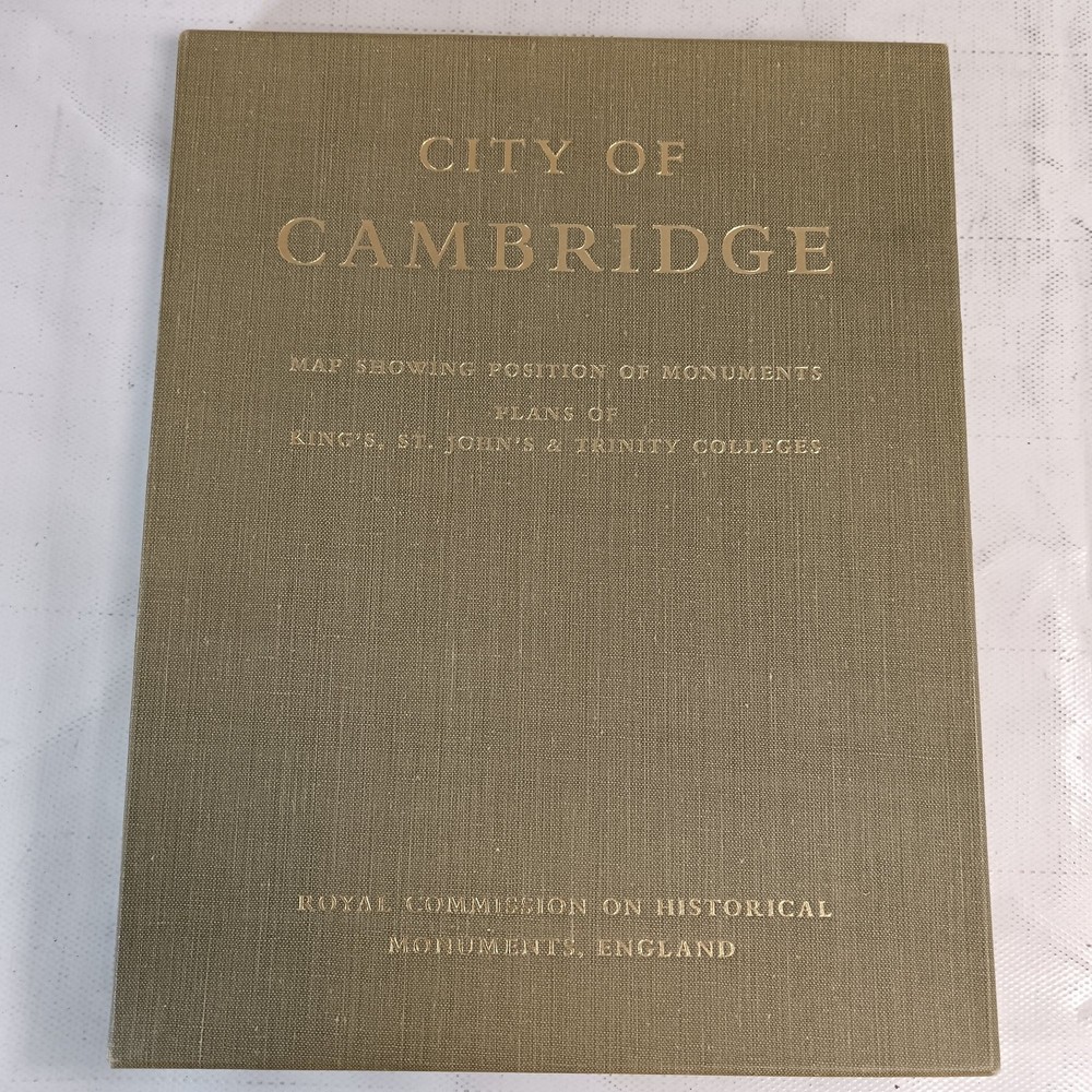 City Of Cambridge Map Showing Position Of Monuments Royal Commission England